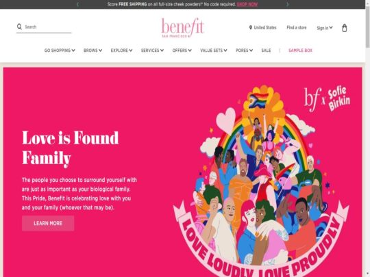 Benefit Cosmetics review, a site that is one of many popular Makeup Stores