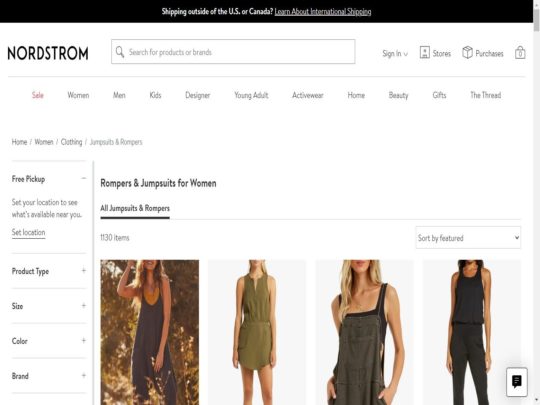 NordStrom Jumpsuits review, a site that is one of many popular Jumpsuit Stores