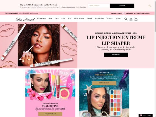 Too Faced review, a site that is one of many popular Makeup Stores