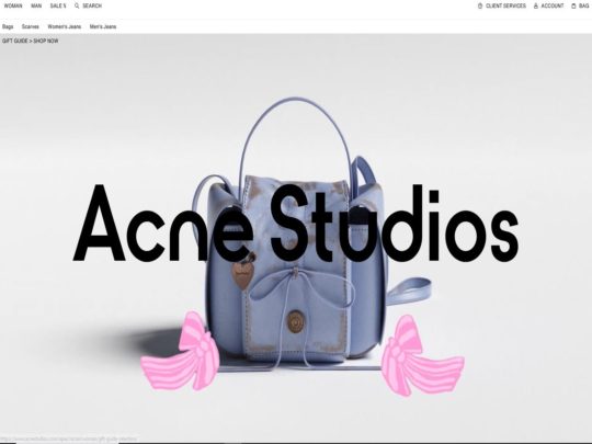 Acne Studios review, a site that is one of many popular Unisex Clothing Brands