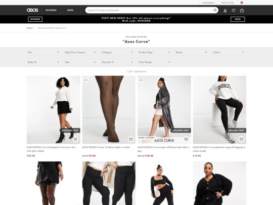 ASOS Curve review, a site that is one of many popular Plus Sized Women's Clothing