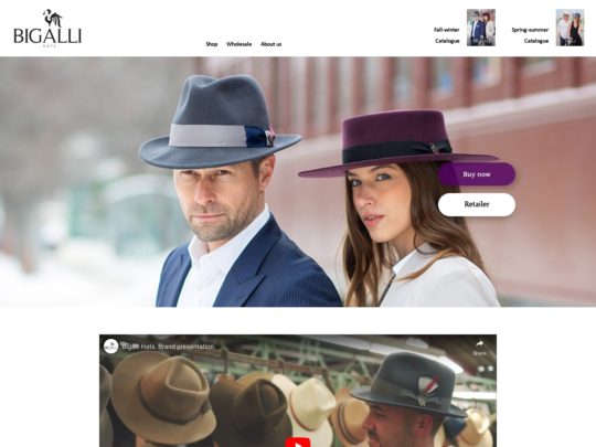 Bigalli Hats review, a site that is one of many popular Designer Hat Stores