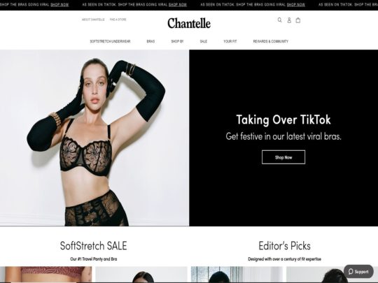 Chantelle review, a site that is one of many popular Lingerie Stores
