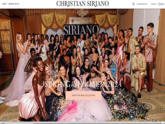 Christian Siriano review, a site that is one of many popular Designer Brands