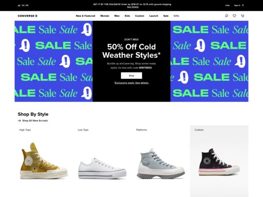 Converse review, a site that is one of many popular Unisex Clothing Brands