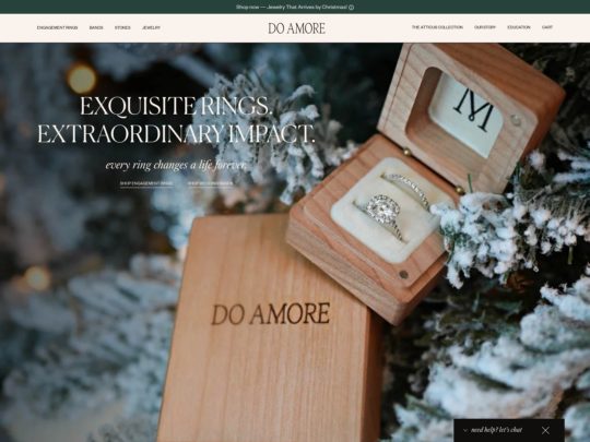 Do Amore review, a site that is one of many popular Female Jewellery Stores