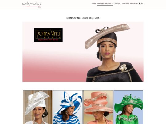 DonnaVinci Hats review, a site that is one of many popular Designer Hat Stores