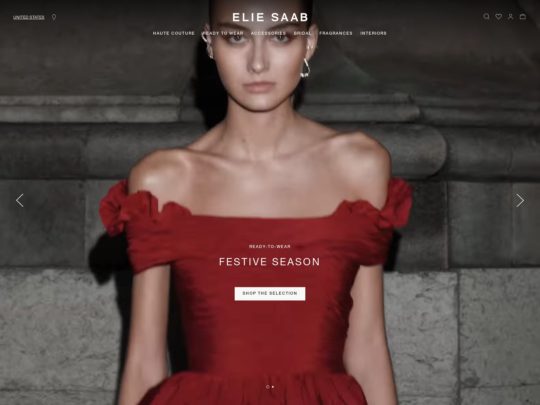 Elie Saab review, a site that is one of many popular Designer Brands
