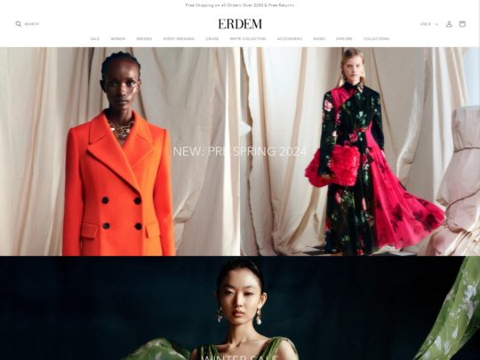 Erdem review, a site that is one of many popular Designer Brands
