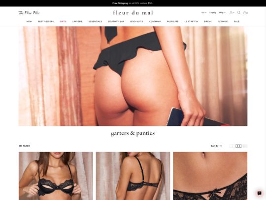 Fleur du Mal Panties review, a site that is one of many popular Women's Underwear Stores