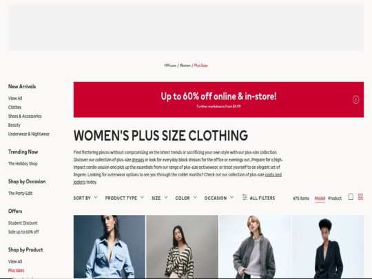 H&M Plus review, a site that is one of many popular Plus Sized Women's Clothing