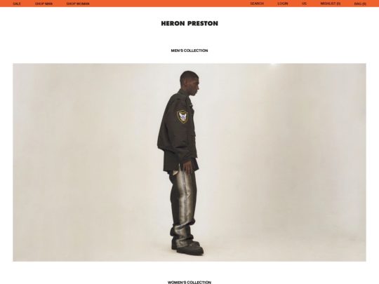 Heron Preston review, a site that is one of many popular Unisex Clothing Brands