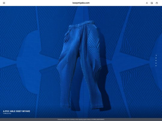 Issey Miyake review, a site that is one of many popular Designer Brands