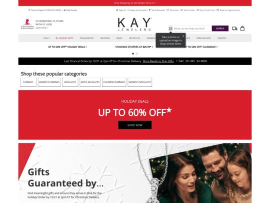 Kay Jewelers review, a site that is one of many popular Unisex Jewellery Stores