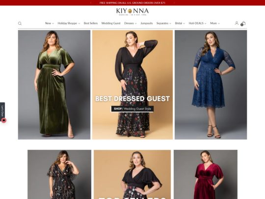 Kiyonna review, a site that is one of many popular Plus Sized Women's Clothing