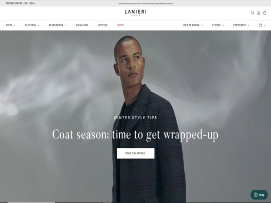 Lanieri review, a site that is one of many popular Men's Tailored Clothing