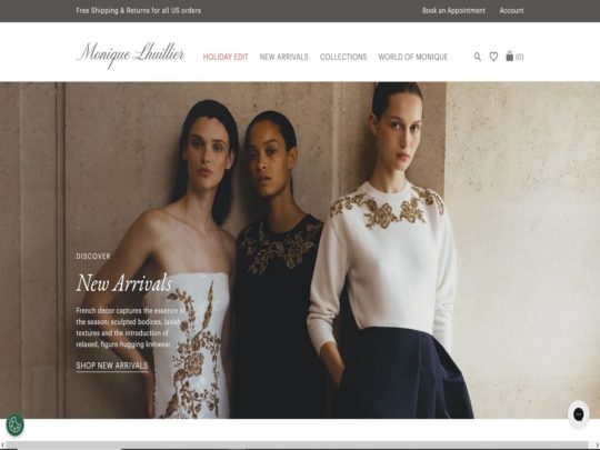 Monique Lhuillier review, a site that is one of many popular Designer Brands