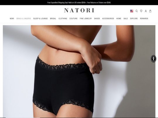 Natori Underwear review, a site that is one of many popular Women's Underwear Stores