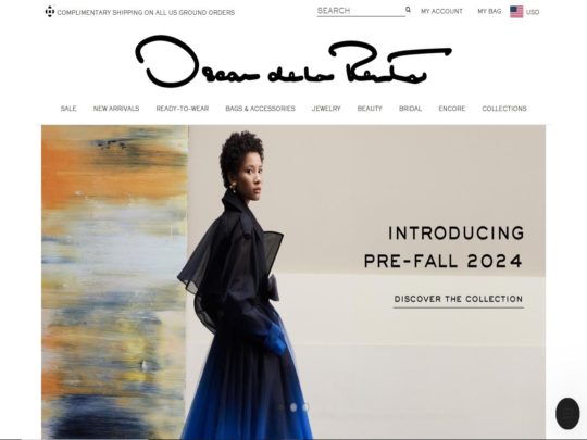 Oscar de la Renta review, a site that is one of many popular Designer Brands