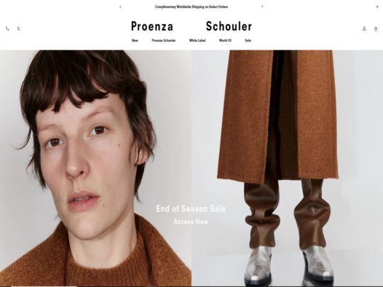 Proenza Schouler review, a site that is one of many popular Designer Brands
