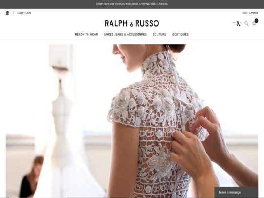 Ralph & Russo review, a site that is one of many popular Designer Brands