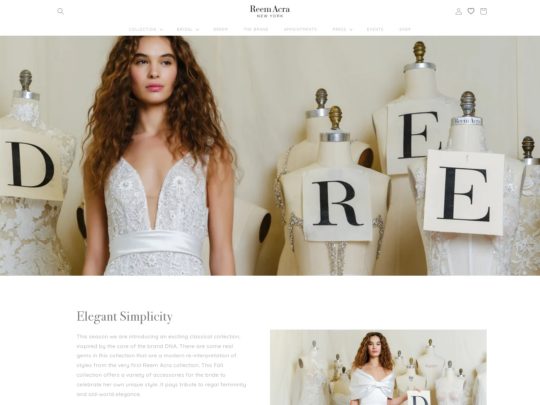 Reem Acra review, a site that is one of many popular Designer Brands