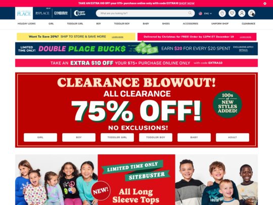 The Childrens Place review, a site that is one of many popular Kids & Baby Clothing Stores