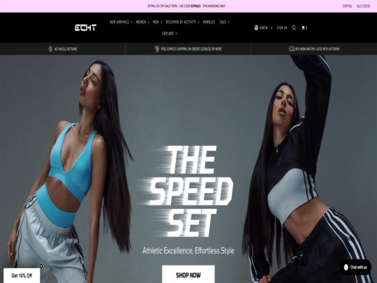 Echt review, a site that is one of many popular Branded Sports Stores