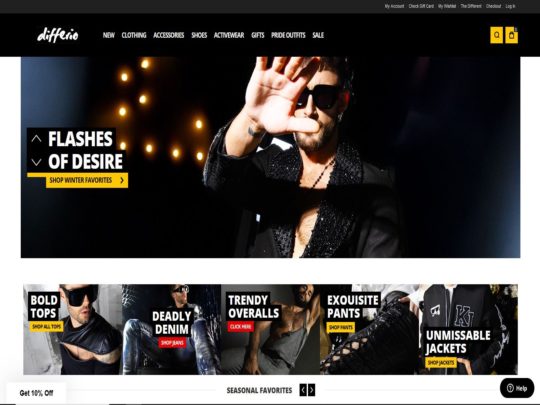 Differio offers edgy, fashion-forward menswear with bold styles and unique designs for trendsetters.