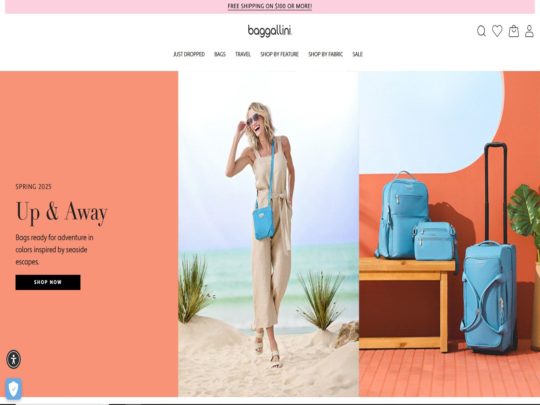 Baggallini offers stylish, lightweight, and functional bags designed for travel and everyday use.