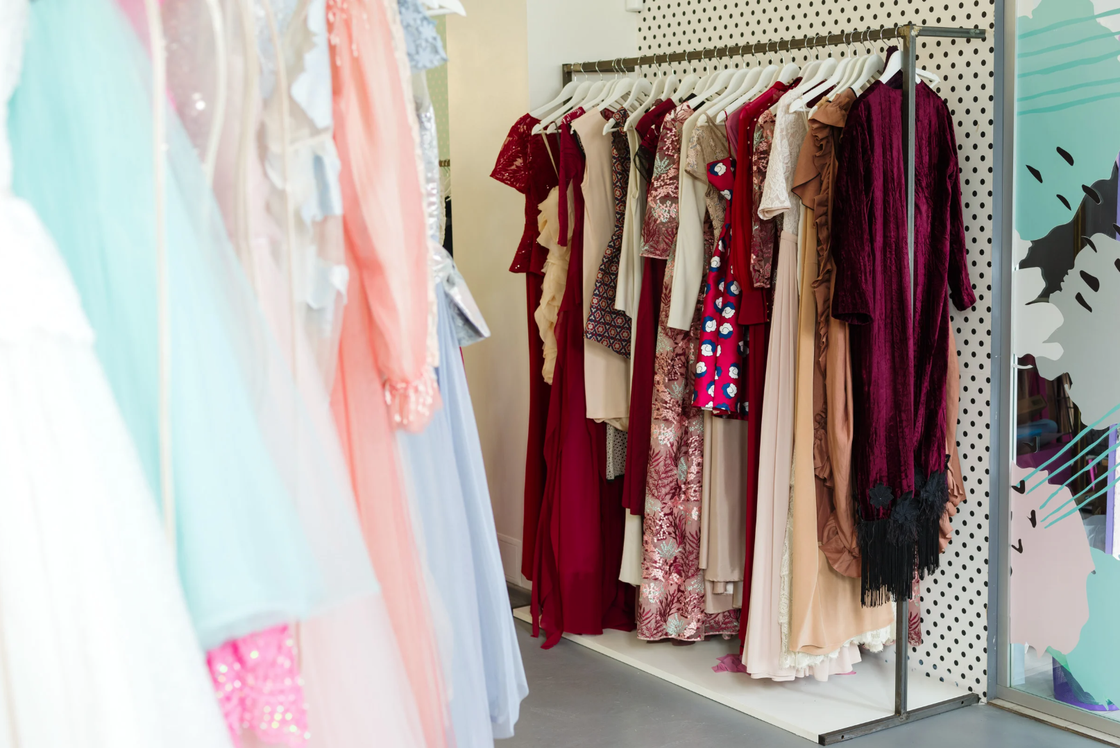 A collection of stylish dresses displayed in an online store, featuring elegant, casual, and formal options for various occasions. Shop the best online stores for dresses to find the perfect fit for any event.
