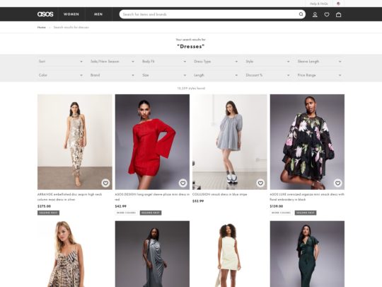Shop the latest ASOS dresses, from casual to formal styles, with trendy designs and affordable fashion for every occasion.