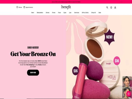 Benefit Cosmetics offers fun, effective beauty products known for brow expertise, playful packaging, and quick fixes.