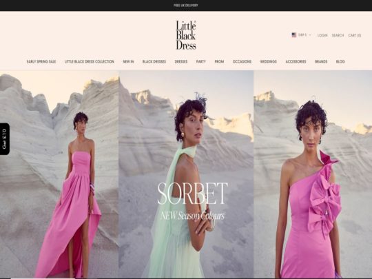 Little Black Dress is a UK store offering stylish dresses for parties, bridal, and evening wear.