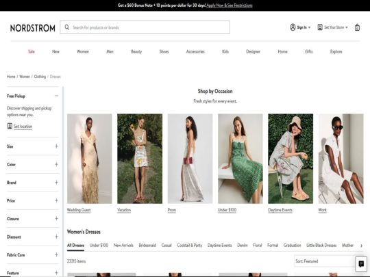 Shop Nordstrom dresses for trendy, elegant, and casual styles, featuring top brands and quality fashion for every occasion.