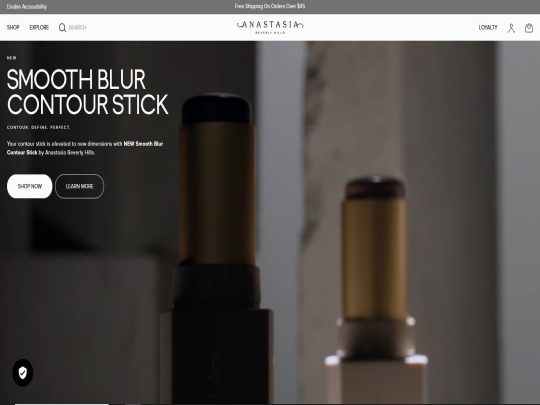 Anastasia Beverly Hills offers high-quality, cruelty-free makeup with a focus on brows, eyes, and glowing skin.