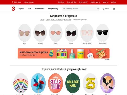 Affordable and stylish sunglasses at Target for men, women, and kids. Shop popular styles for every season and budget.