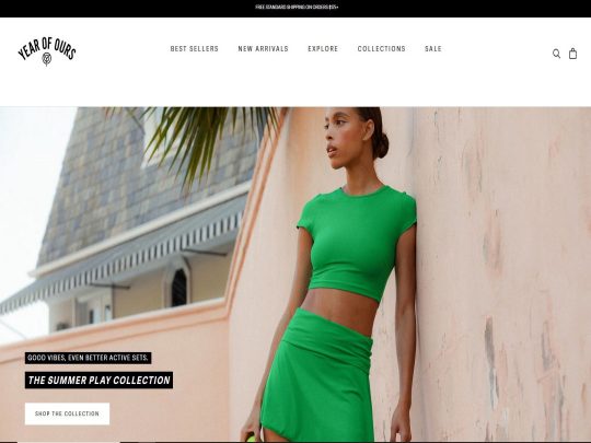 Year of Ours creates stylish, USA-made activewear with a fashion-forward edge, designed for performance and everyday wear.