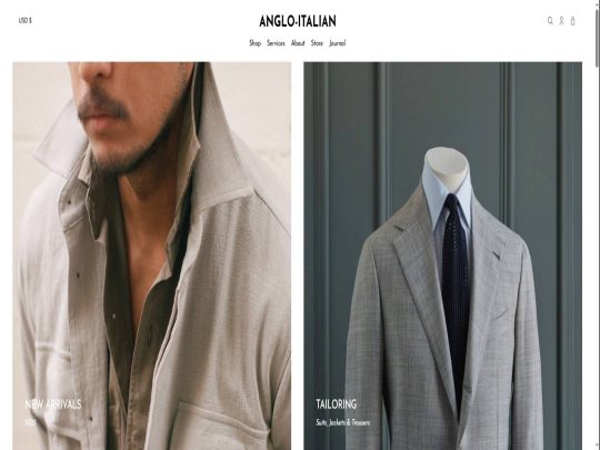 Anglo-Italian review, a site that is one of many popular Men's Suit Stores