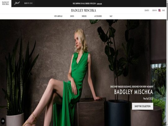Badgley Mischka review, a site that is one of many popular Designer Brands