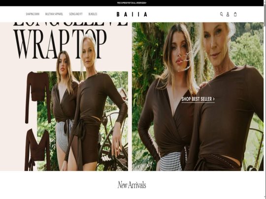 Baiia review, a site that is one of many popular Women's Swimwear Stores
