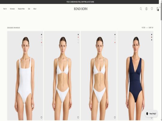 Bondi Born Swimwear review, a site that is one of many popular Women's Swimwear Stores