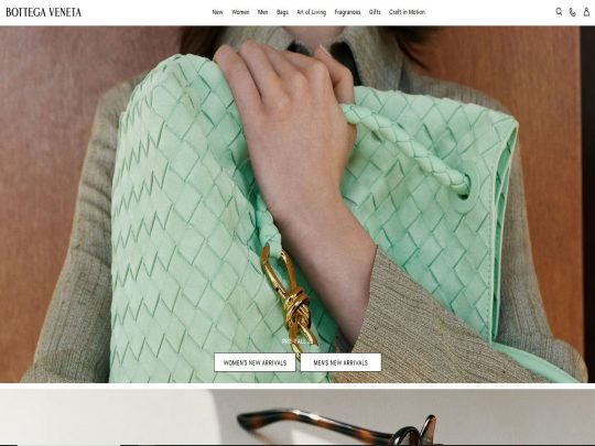 Luxury Italian brand Bottega Veneta offers timeless, handcrafted leather goods and modern, sophisticated fashion.