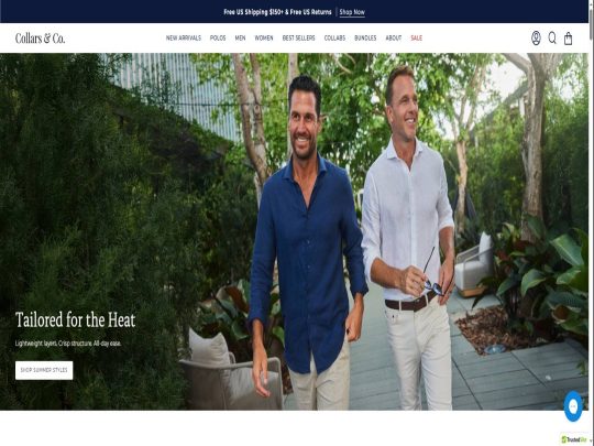 Collars & Co review, a site that is one of many popular Men's eCommerce Stores