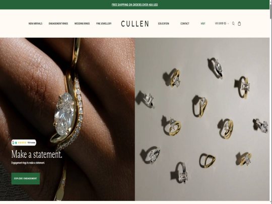 Cullen Jewellery review, a site that is one of many popular Unisex Jewellery Stores