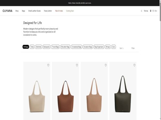 Cuyana Bags review, a site that is one of many popular Popular Handbag Stores