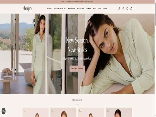 Eberjey review, a site that is one of many popular Pajama Clothing Stores
