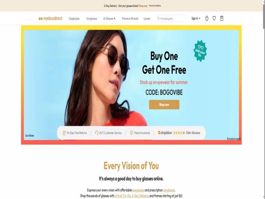 Eyebuydirect review, a site that is one of many popular Sunglasses Stores