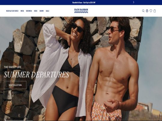 Fair Harbor makes sustainable swimwear from recycled plastic bottles, blending comfort, style, and eco-conscious design.