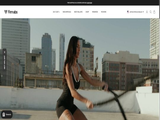 Firmabs review, a site that is one of many popular Women's Activewear Stores